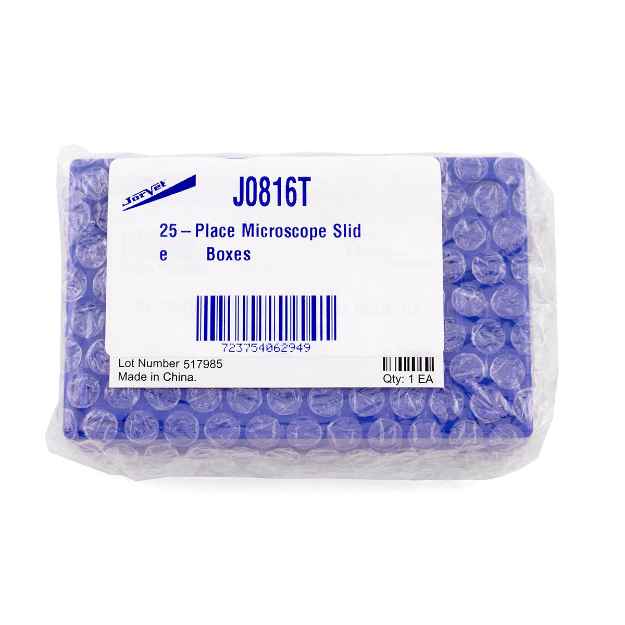 Picture of MICROSCOPE SLIDE 25 PLACE SLIDE BOX (J0816T)